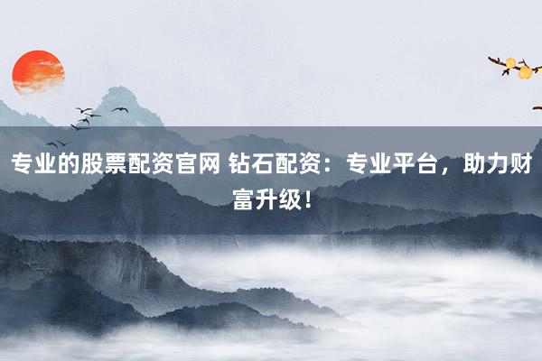 专业的股票配资官网 钻石配资：专业平台，助力财富升级！