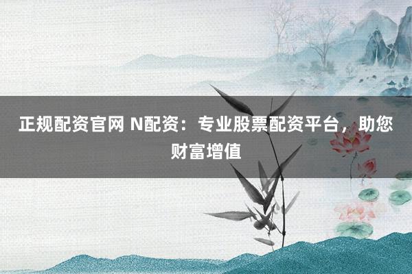 正规配资官网 N配资：专业股票配资平台，助您财富增值