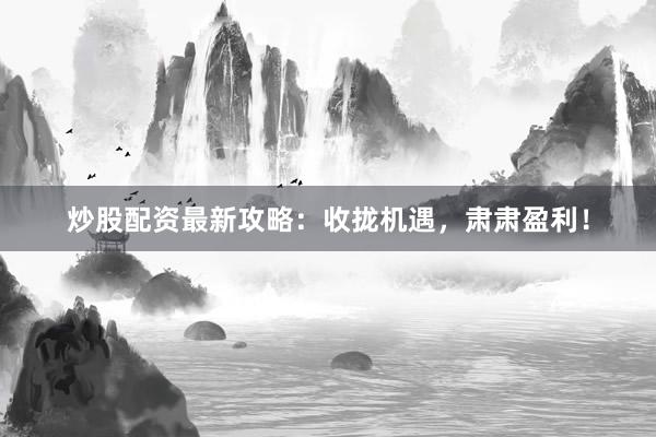 炒股配资最新攻略：收拢机遇，肃肃盈利！