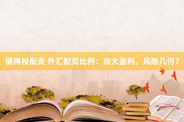 值得投配资 外汇配资比例：放大盈利，风险几何？